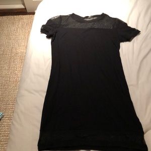 Black T-shirt dress